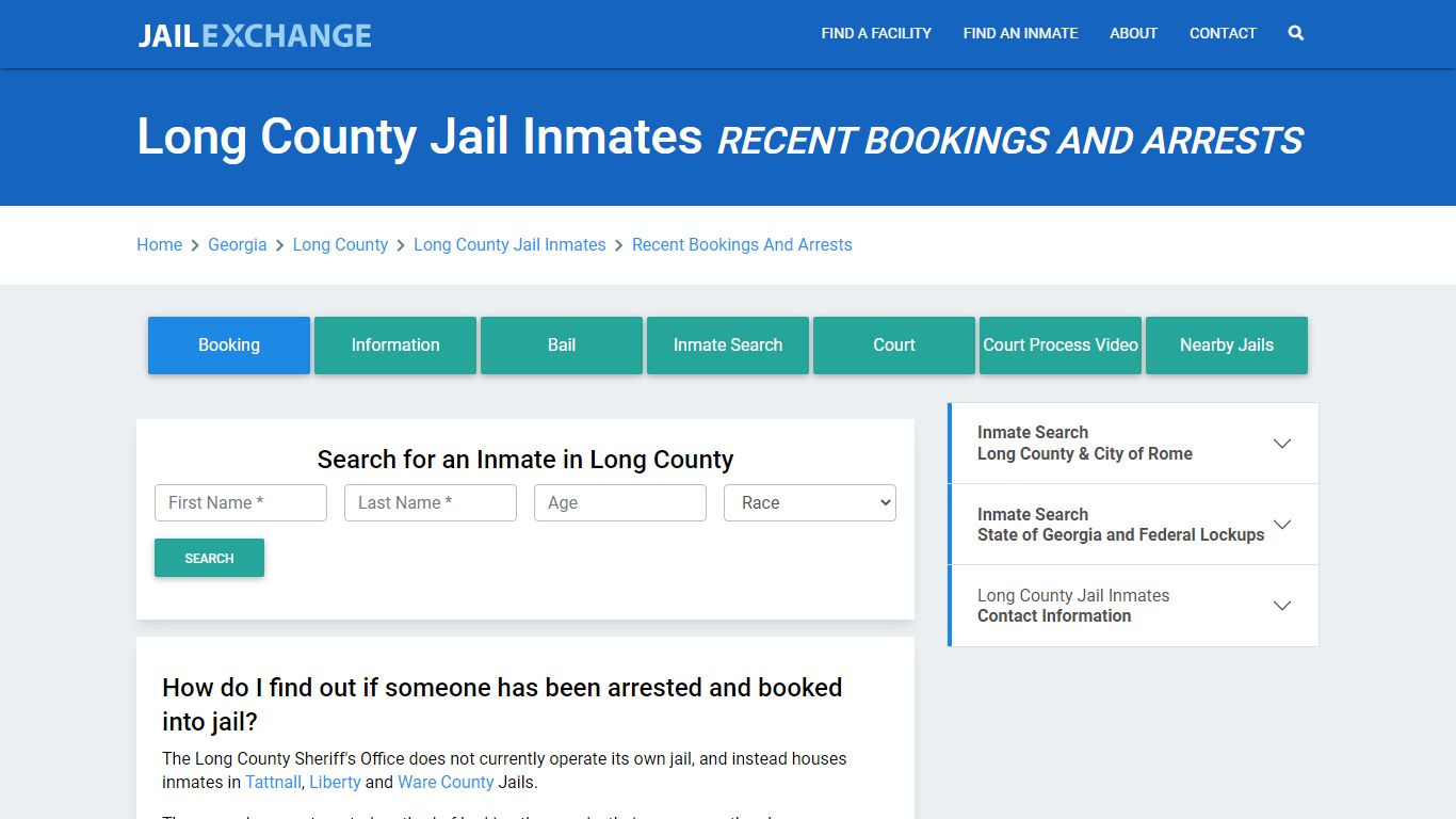 Long County Jail Inmates Recent Bookings And Arrests