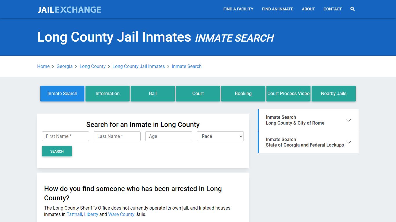 Long County Jail Inmates, GA Inmate Search: Roster & Mugshots